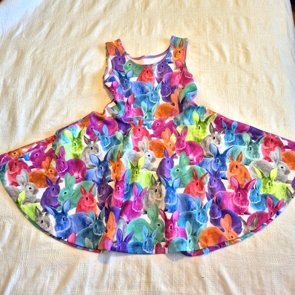 Children's Place girls size 7/8 Bunny dress twiry bottom EUC - Picture 4 of 6